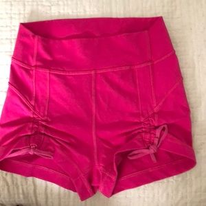 LULULEMON pink shorts with ties